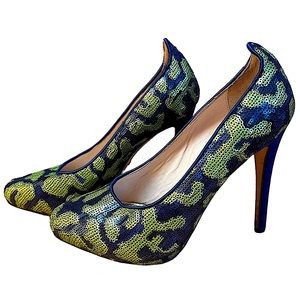 Jerome C Rousseau Sequin Heels